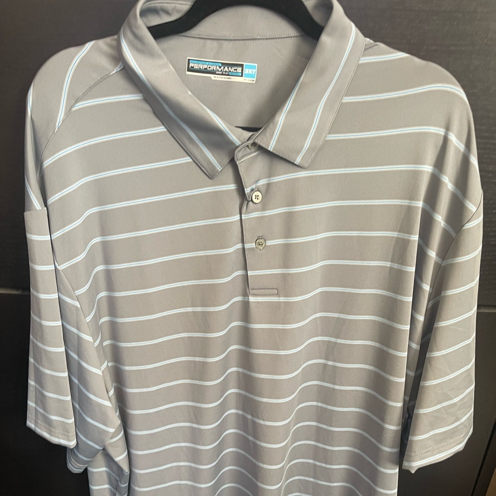NWT Men’s Perry Ellis moisture control polo shirt size 3XL (worn 1 time)